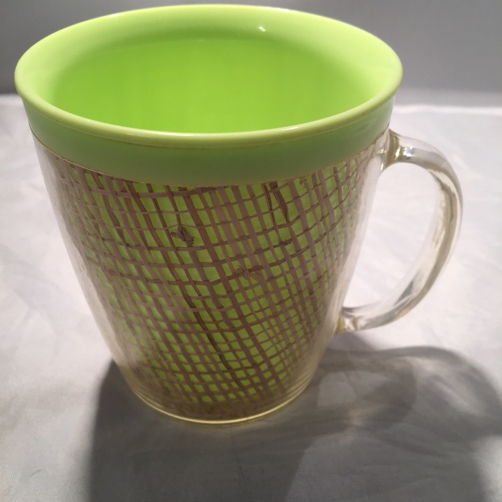 Vintage burlap melamine‎ mug